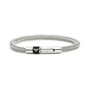 エンポリオアルマーニ ブレスレット メンズ 【送料無料】 EMPORIO ARMANI エンポリオアルマーニ ブレスレット ブレス アクセサリー EGS1623040 シルバー×ブラック エンポリオ・アルマーニ エンポリ アルマーニ 【あす楽対応】【プレゼント】【ブランド】