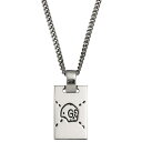 グッチ ネックレス GUCCI ペンダント アクセサリー メンズ 455315 J8400 0701 GUCCI GHOSTゴースト プレート シルバー925 あす楽対応 プレゼント ブランド セール 