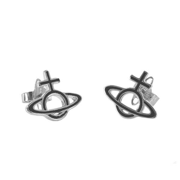 【送料無料】ヴィヴィアン ウエストウッド ピアス Vivienne Westwood アクセサリー ビビアン BE1810-5 BE1810/5 ORNELLA EARRINGS ブラック×シルバー ヴィヴィアン・ウエストウッド ビビアン【あす楽対応】【ブランド】【プレゼント】【ラッキーシール対応】