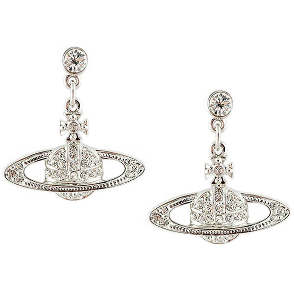 【送料無料】ヴィヴィアン ウエストウッド ピアス Vivienne Westwood アクセサリー ビビアン MINI BAS RELIEF DROP EARRINGS 62020025-W110 RHODIUM Crystal 724536B-1 ヴィヴィアン・ウエストウッド【あす楽対応】【ブランド】【プレゼント】