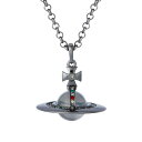  ヴィヴィアン ウエストウッド ネックレス Vivienne Westwood ペンダント アクセサリー SMALL ORB PENDANT RUTHENIUM 63020096-02S001 63020096-S001 752106B-4 スモール オーブ ビビアン