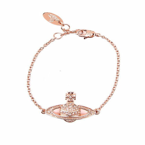 【送料無料】ヴィヴィアン ウエストウッド ブレスレット Vivienne Westwood アクセサリー ビビアン MINI BAS RELIEF CHAIN BRACELET PINK GOLD 61020051-02G120 61020051-G120 741456B-3 ヴィヴィアン・ウエストウッド【あす楽対応】【ブランド】【プレゼント】