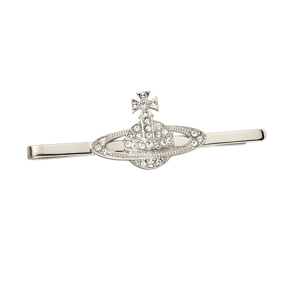 yzBBA EGXgEbh ^C Nbv ^Cs Vivienne Westwood lN^Cs ANZT[ rrA 65050007-02P116 65050007-W110 770273B-1 MINI BAS RELIEF TIE CLIP PLATINUM CRYSTALyyΉzyuhzyv[gz