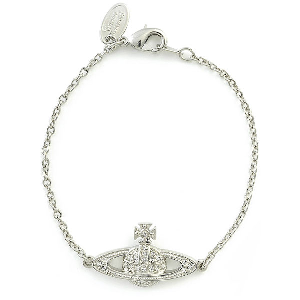 【送料無料】ヴィヴィアン ウエストウッド ブレスレット Vivienne Westwood アクセサリー ビビアン MINI BAS RELIEF CHAIN BRACELET RHODIUM Crystal 61020051-02P116 61020051-W110 741456B-1【あす楽対応】【ブランド】【プレゼント】