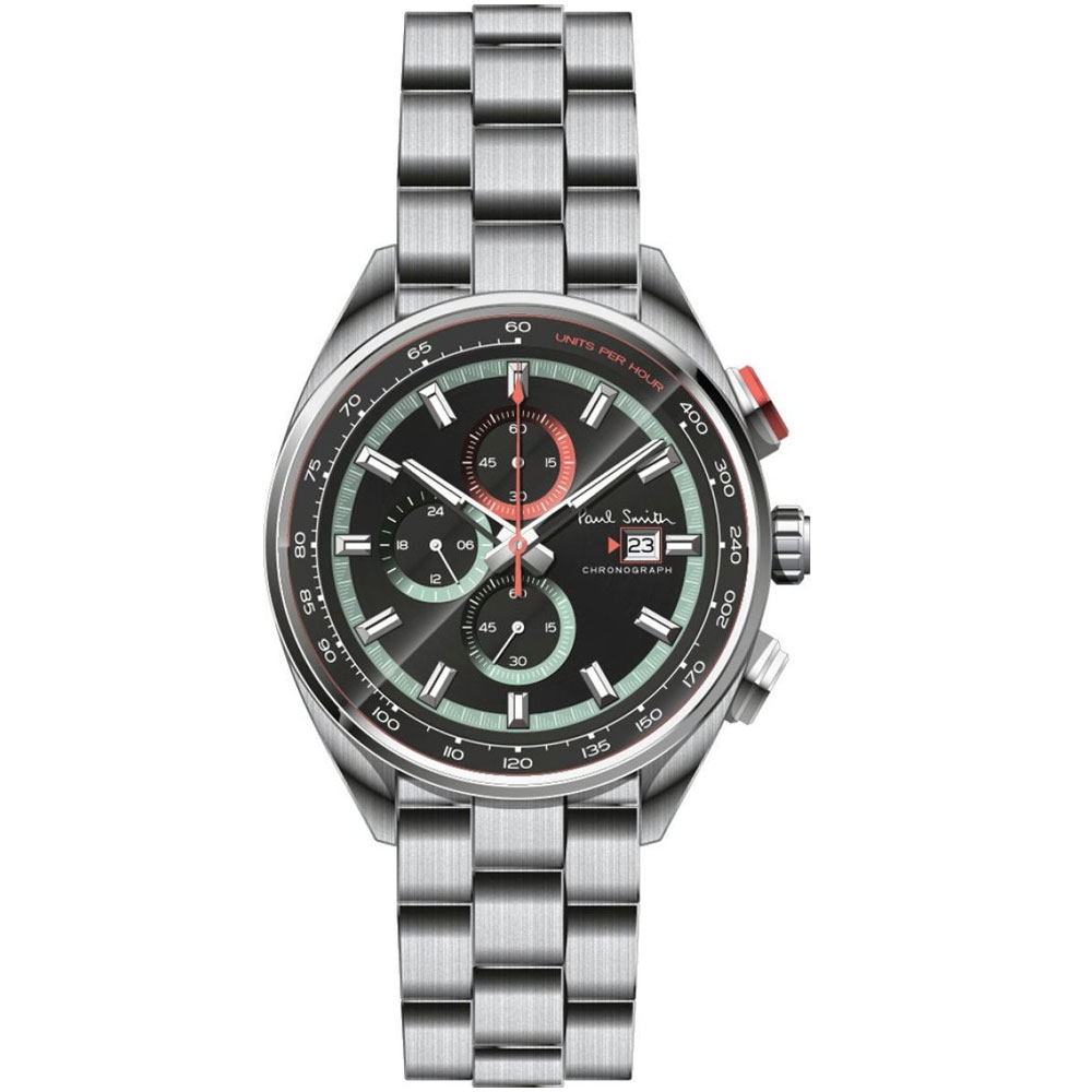 ポールスミス 腕時計 メンズ 【送料無料】ポールスミス 時計 Paul Smith 腕時計 PS0110015 メンズ クロノグラフ ブラック×シルバー ウォッチ とけい【ブランド】【プレゼント】【セール】