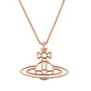 ペンダント 【送料無料】Vivienne Westwood ヴィヴィアン ウエストウッド ネックレス ペンダント アクセサリー ビビアン THIN LINES FLAT ORB PENDANT PINK GOLD 63020259-02G002 63020259-G002 BP60-4 ビビアン【あす楽対応】【ブランド】【プレゼント】