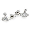 【送料無料】ヴィヴィアン ウエストウッド ピアス Vivienne Westwood アクセサリー ビビアン 62010037-02P116 62010037-W110 724497B-1 ナノ ソリティア NANO SOLITAIRE EARRINGS PLATINUM スタッズ シルバー×クリア【あす楽対応】