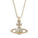 【送料無料】ヴィヴィアン ウエストウッド ネックレス Vivienne Westwood ペンダント アクセサリー ビビアン MAYFAIR BAS RELIEF PENDANT CRYSTAL AB 63020052-R115 MT12628 イエローゴールド【あす楽対応】【ブランド】【プレゼント】