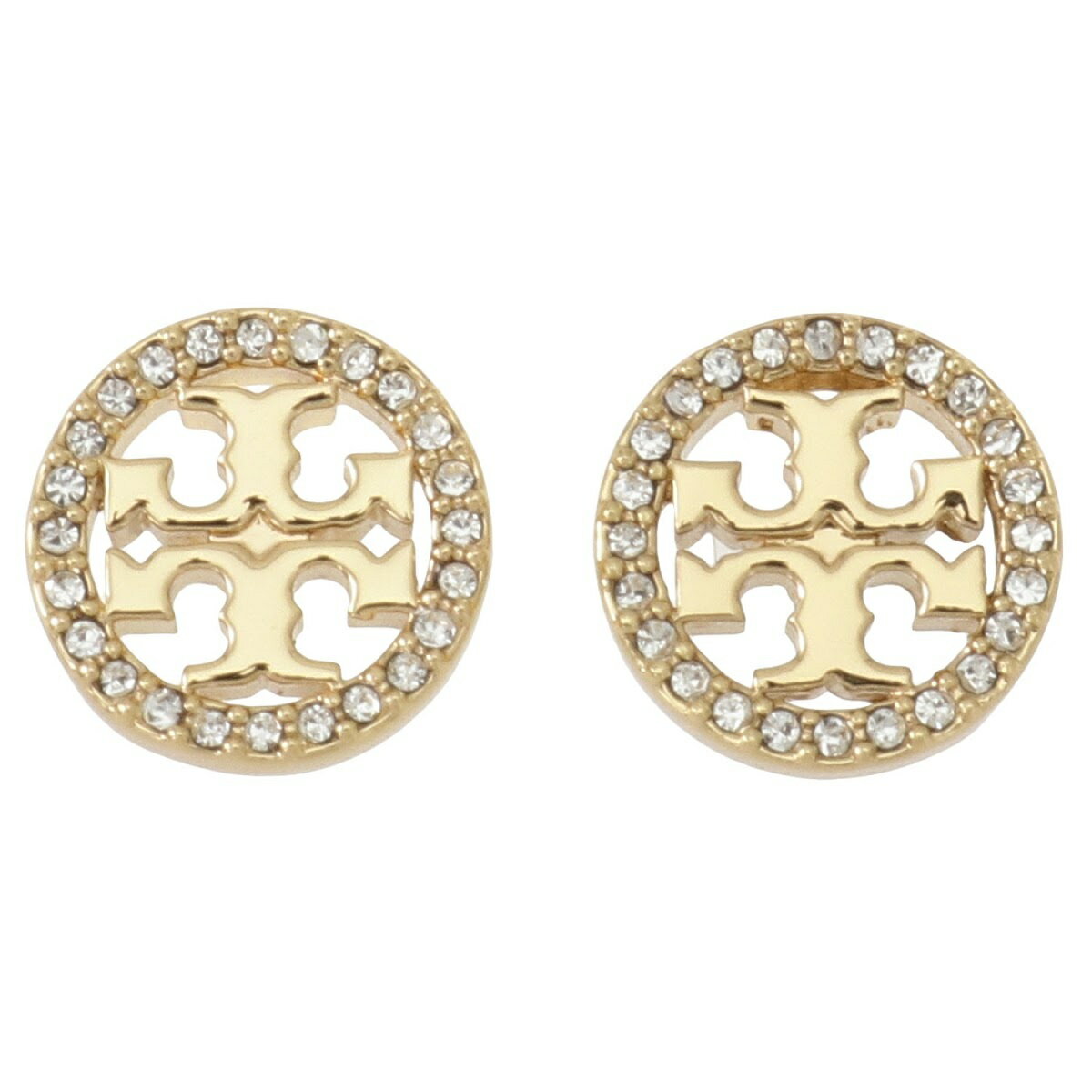 TORY BURCH トリーバーチ レディース ピアス ミラー パヴェ スタッズ ジュエリー アクセサリー 53422-783 ゴールド