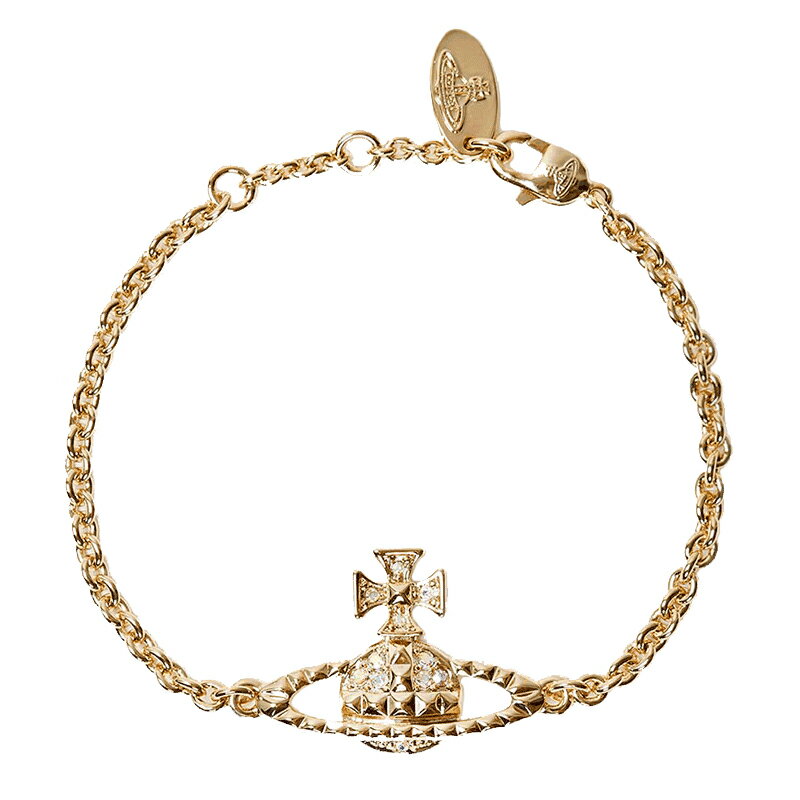 【送料無料】2024春夏新作 ヴィヴィアン ウエストウッド ブレスレット Vivienne Westwood アクセサリー ビビアン MAYFAIR BAS RELIEF BRACELET Crystal AB 61020032-02R115 61020032-R115 MT12629 ゴールド×シルバー【あす楽対応】【プレゼント】【ブランド】