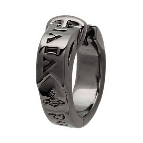 【送料無料】ヴィヴィアン ウエストウッド ピアス Vivienne Westwood アクセサリー 片耳用 MAN BOBBY SINGLE HOOP RUTHENIUM 62030053-S001 ガンメタル シングル ヴィヴィアン ウエストウッド ビビアン【あす楽対応】【ブランド】【プレゼント】