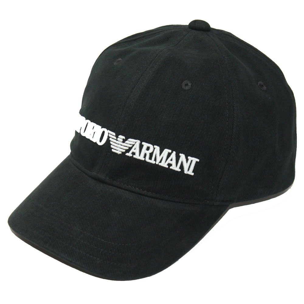 【送料無料】EMPORIO ARMANI エンポリオアルマーニ キャップ ベースボールキャップ 帽子 627901 CC994 00020 BLACK ブラック ユニセックス メンズ レディース ゴルフ エンポリオ・アルマーニ【あす楽対応】【ブランド】