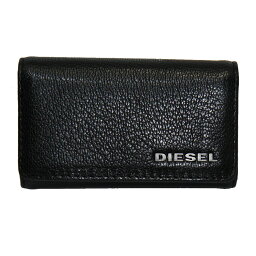 ディーゼル キーケース（メンズ） 【170レビュー突破！】【送料無料】DIESEL ディーゼル キーケース キーホルダー メンズ ユニセックス X06629 P0396 T8013 ブラック KEYCASE II THEBEIS レザー 本革 革【あす楽対応】【ブランド】【プレゼント】【セール】