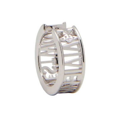 ヴィヴィアン ウエストウッド ピアス フープピアス 片耳用 Vivienne Westwood アクセサリー MAN WESTMINSTER SINGLE HOOP PLATINUM 62030052-02P019 シルバー メンズ ユニセックス ビビアン ヴィヴィアン・ウエストウッド