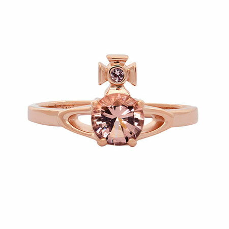 ヴィヴィアン ウエストウッド リング 指輪 Vivienne Westwood ビビアン 64040006-01G335 REINA PETITE RING PINK GOLD MORGANITE ピンクゴールド スターリングシルバー シルバー925