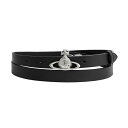 【送料無料】2024春夏新作 Vivienne Westwood ヴィヴィアン ベルト メンズ レディース ヴィヴィアンウエストウッド BELTS SMALL ORB BUCKLE BELT 8201006HU L0022 N401 ブラック×シルバー レザー 本革【あす楽対応】