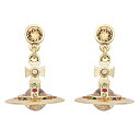 ヴィヴィアン ウエストウッド ドロップピアス Vivienne Westwood アクセサリー オーブ ビビアン プチオーブ NEW PETITE ORB EARRINGS GOLD 62020032-R001 724537B-2 ビビアン