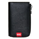 【送料無料】ディーゼル キーケース キーポーチ カードケース ICカードケース DIESEL メンズ X09359 PR013 T8013 KEY POUCH ブラック 黒色 本革 革 レザー【あす楽対応】【ブランド】【プレゼント】【セール】