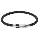 【送料無料】 EMPORIO ARMANI エンポリオアルマーニ ブレスレット ブレス アクセサリー EGS1624001 シルバー×ブラック エンポリオ アルマーニ エンポリ アルマーニ 【あす楽対応】【プレゼント】【ブランド】