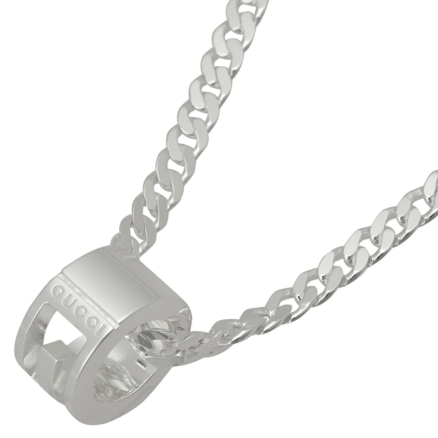 Rakuten - 【送料無料】グッチ ネックレス GUCCI ペンダント アクセサリー メンズ レディース 223351 J8400 8106 Gリング シルバー925【プレゼント】【ブランド】【セール】