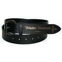 Vivienne Westwood ヴィヴィアン レディース メンズ ベルト ヴィヴィアンウエストウッド BELTS ROLLER BUCKLE BELT GUNMETAK BLACK 8201006JU L0022 N401 ブラック×ガンメタル レザー 本革 ビビアン