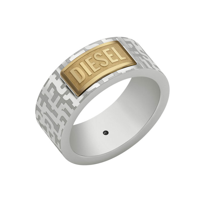 【送料無料】DIESEL ディーゼル リング 指輪 DX1427931 アクセサリー ジュエリー メンズ バンドリング シルバー×ゴールド ツートーン【プレゼント】【ブランド】【セール】