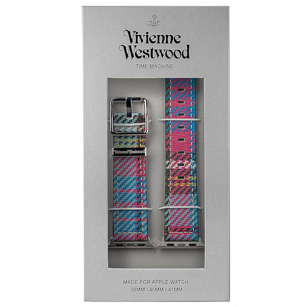 【アウトレット】【訳あり】【箱不良】【送料無料】Vivienne Westwood strap made for Apple Watch ヴィヴィアン ウエストウッド アップルウォッチバンド 替えベルト ストラップ 交換バンド レディース チェック柄 VVS32LMT Mac Andreas Tartan 38mm 40mm 41mm 対応