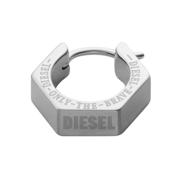 ディーゼル ピアス メンズ 【送料無料】DIESEL ディーゼル ピアス 片耳用 シングル フープピアス DX1345040 メンズ レディース アクセサリー ジュエリー シルバー【あす楽対応】【ブランド】【プレゼント】【セール】