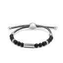 【送料無料】DIESEL ディーゼル ブレスレット DX1151040 ブレス アクセサリー ジュエリー メンズ シルバー×ブラック 数珠タイプ【ブランド】【プ...