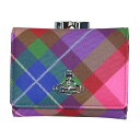 【送料無料】Vivienne Westwood ヴィヴィアンウエストウッド 財布 がま口財布 ガマ口 口金三つ折り財布 小銭入れあり 5115002NW S00...