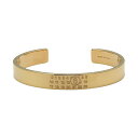 【送料無料】2025秋冬新作 MM6 Maison Margiela エムエムシックス メゾンマルジェラ バングル ブレスレット Numeric ミニマルシグネチャー カフブレスレット レディース メンズ アクセサリー ジュエリー ゴールド SM6UY0061 P6469 950【ブランド】