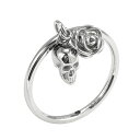 【送料無料】DIESEL ディーゼル リング 指輪 チャームリング DX1602040 アクセサリー ジュエリー レディース ユニセックス バラ スカル シルバー【プレゼント】【ブランド】【セール】(4)