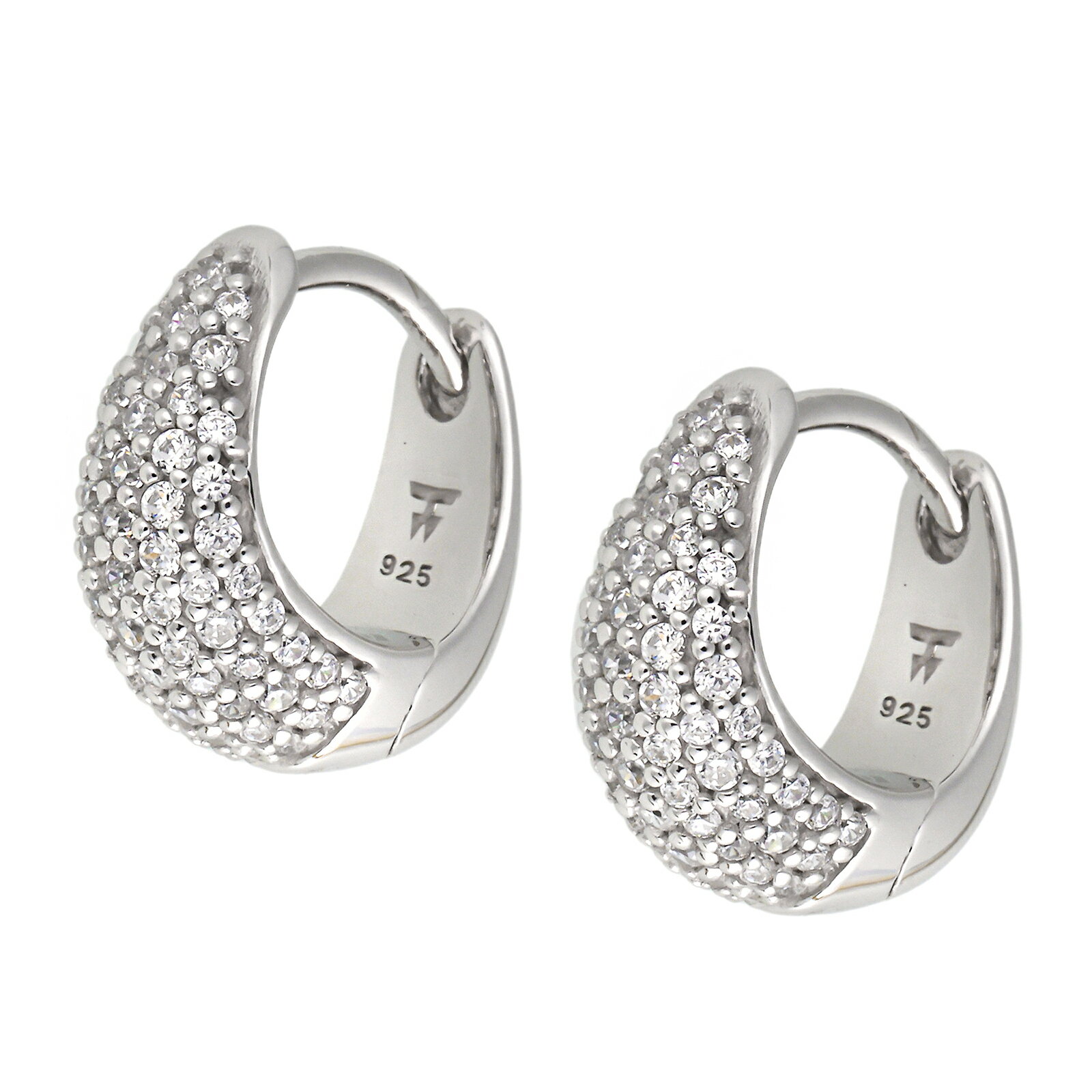 【送料無料】TOM WOOD トムウッド ピアス 100525 Ice Huggies Pave アイス ハギー ペイヴ ピアス 両耳用 レディース アクセサリー ジュエリー スターリングシルバー 925【ブランド】【プレゼント】(4)