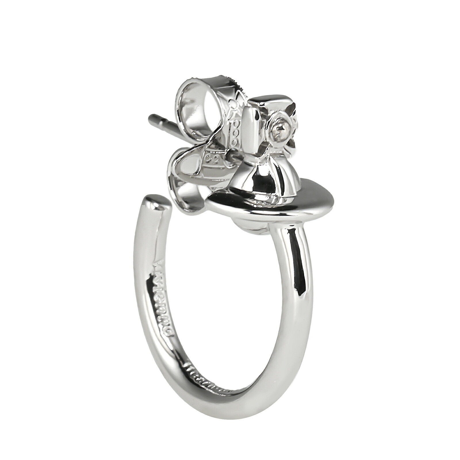 ヴィヴィアン ウエストウッド ピアス Vivienne Westwood アクセサリー 片耳用 MAN. VERA SINGLE HOOP PLATINUM 6203008D-02P019 62030051-02P019 シルバー シングル ヴィヴィアン・ウエストウッド ビビアン
