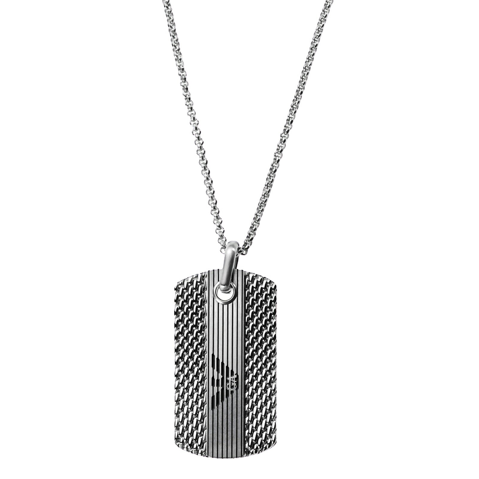 乐天商城 - 【送料無料】EMPORIO ARMANI エンポリオアルマーニ ドッグタグ ネックレス ステンレススチール メンズ EGS3149040 シルバー アクセサリー ジュエリー エンポリオ・アルマーニ エンポリ アルマーニ【プレゼント】【ブランド】
