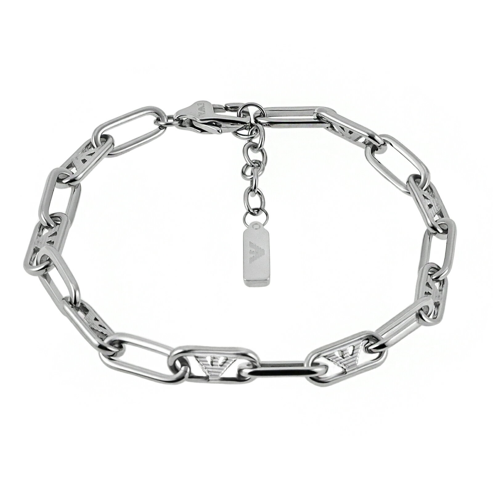 【送料無料】EMPORIO ARMANI エンポリオアルマーニ ブレスレット ブレス メンズ チェーンブレスレット EGS3249040 シルバー アクセサリー...