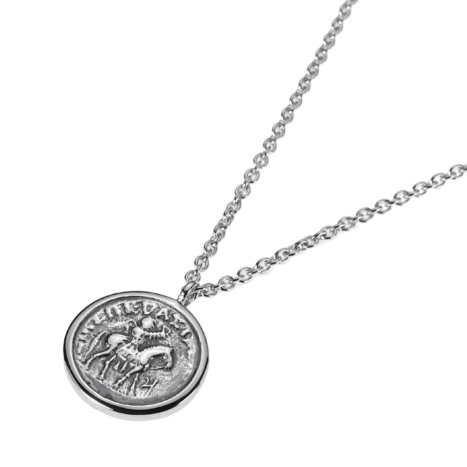 Rakuten - 【送料無料】TOM WOOD トムウッド ネックレス 100224 20.5 inches Coin Pendant コイン ペンダント メンズ レディース ユニセックス アクセサリー ジュエリー スターリングシルバー 925【ブランド】【プレゼント】