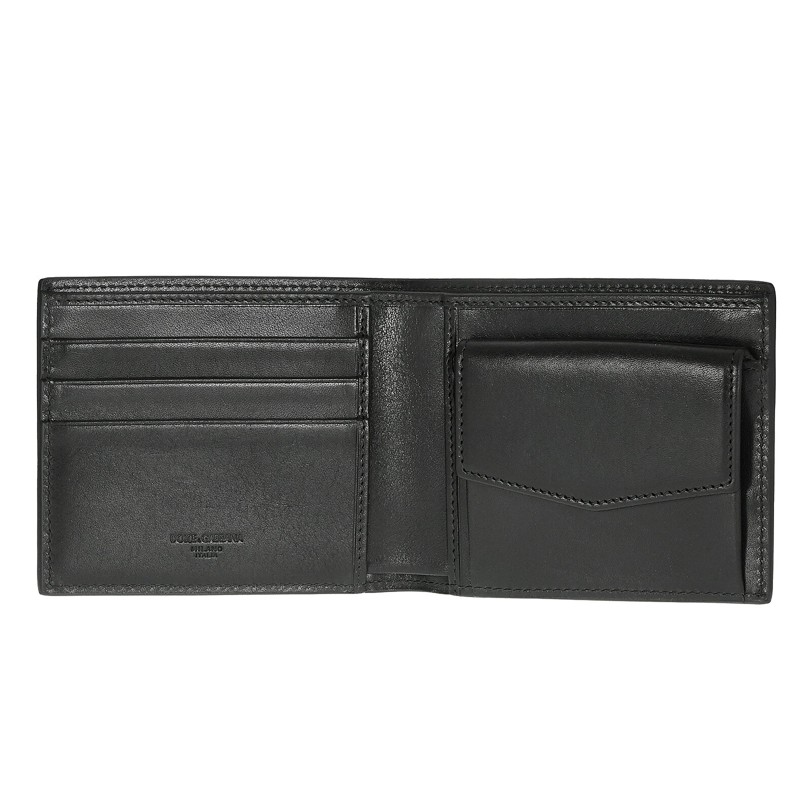 【送料無料】2026春夏新作 DOLCE&GABBANA ドルチェ&ガッバーナ ドルガバ 二つ折り財布 財布 メンズ BP3102 AU994 80999 Tempesta calfskin wallet 本革 革 レザー ブラック ドルチェ アンド ガッバーナ 【ブランド】