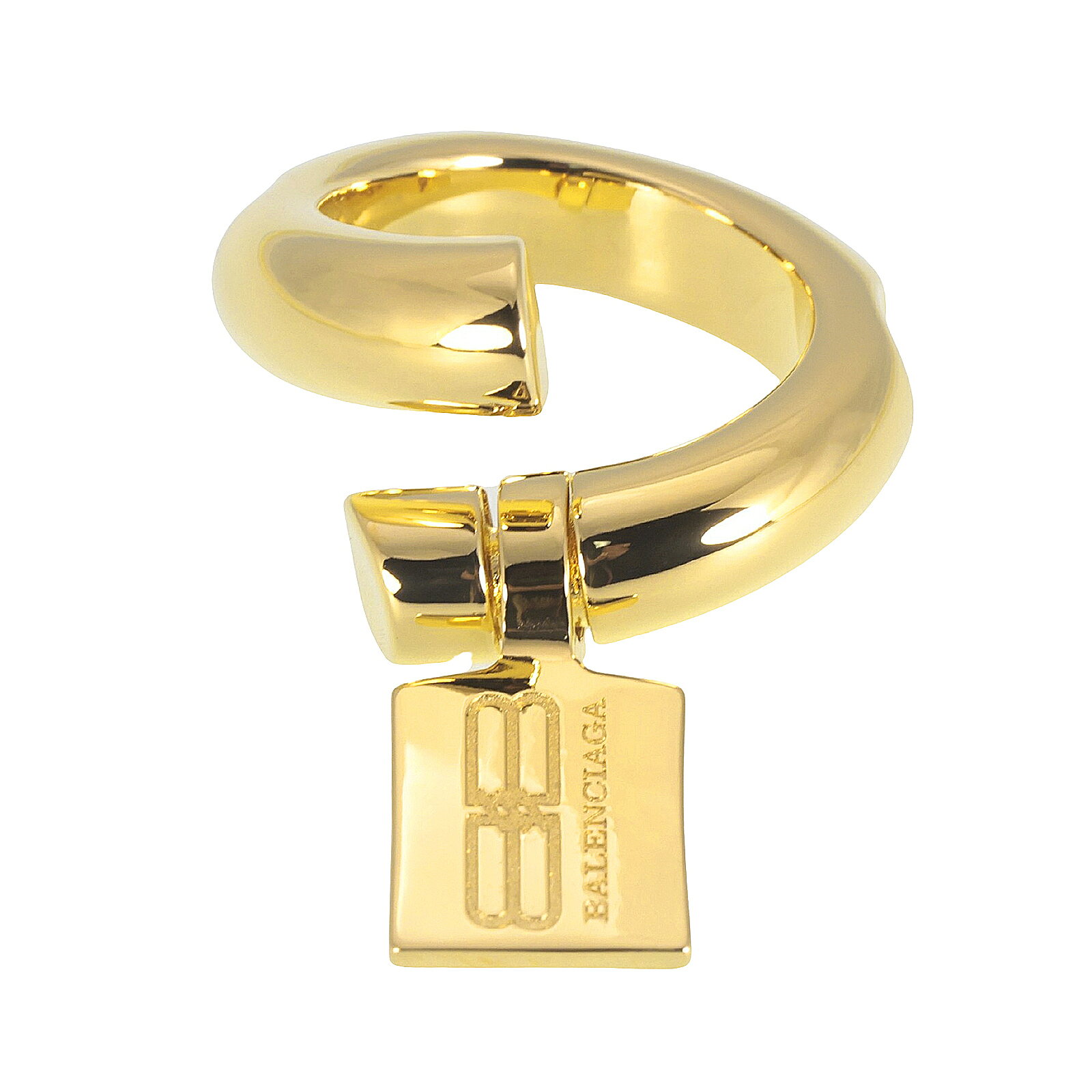 乐天商城 - 【送料無料】2026春夏新作 BALENCIAGA バレンシアガ 指輪 リング 856328 TZ77G 0027 SAINT-GERMAIN TAG RING シャイニーゴールド レディース アクセサリー ジュエリー 【ブランド】【プレゼント】