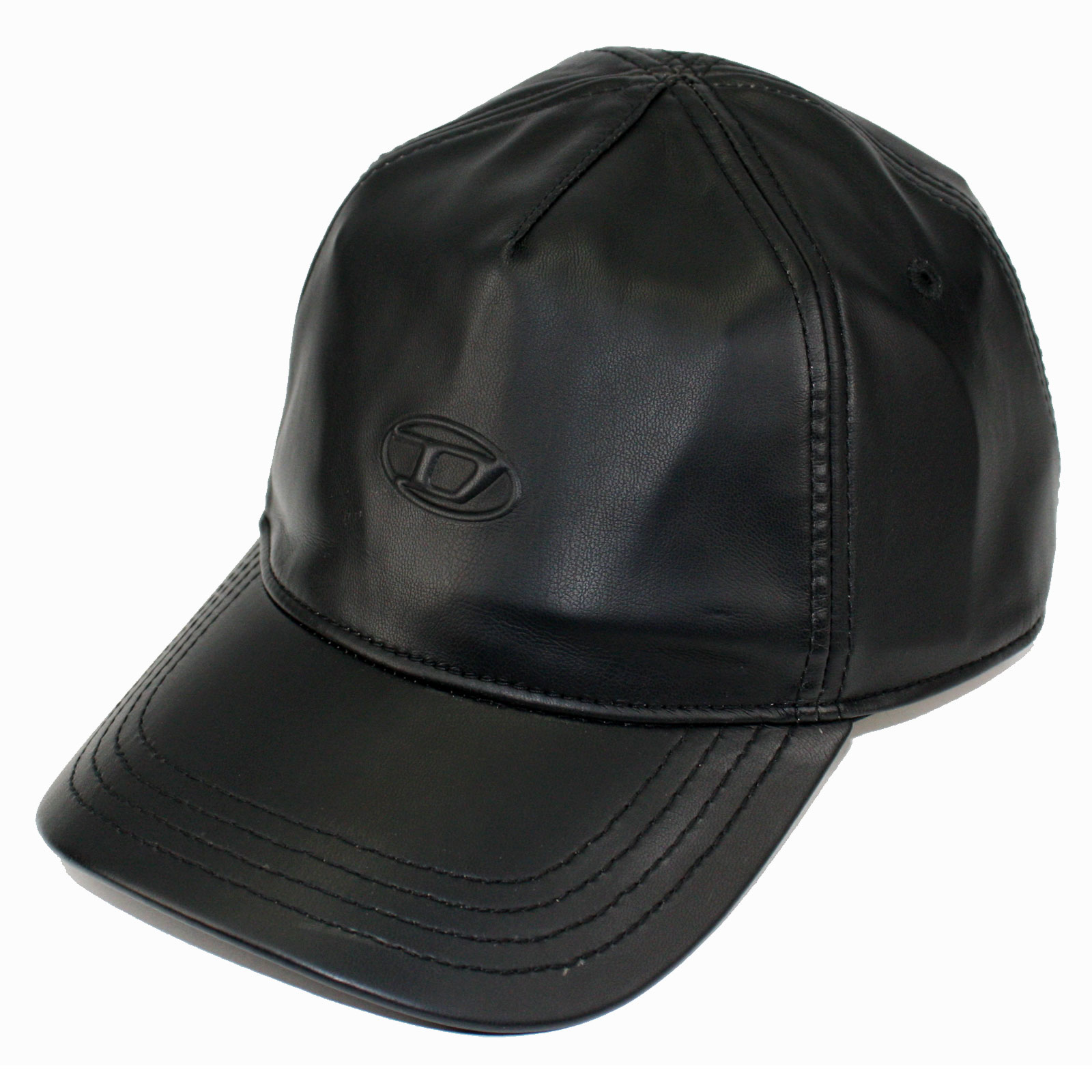 Rakuten - 【送料無料】DIESEL ディーゼル キャップ ロゴ 帽子 ベースボールキャップ A19449 0PGBX 9XX C-Heather HAT ブラック メンズ レディース ユニセックス エコレザー オーバルD ロゴ【ブランド】【セール】