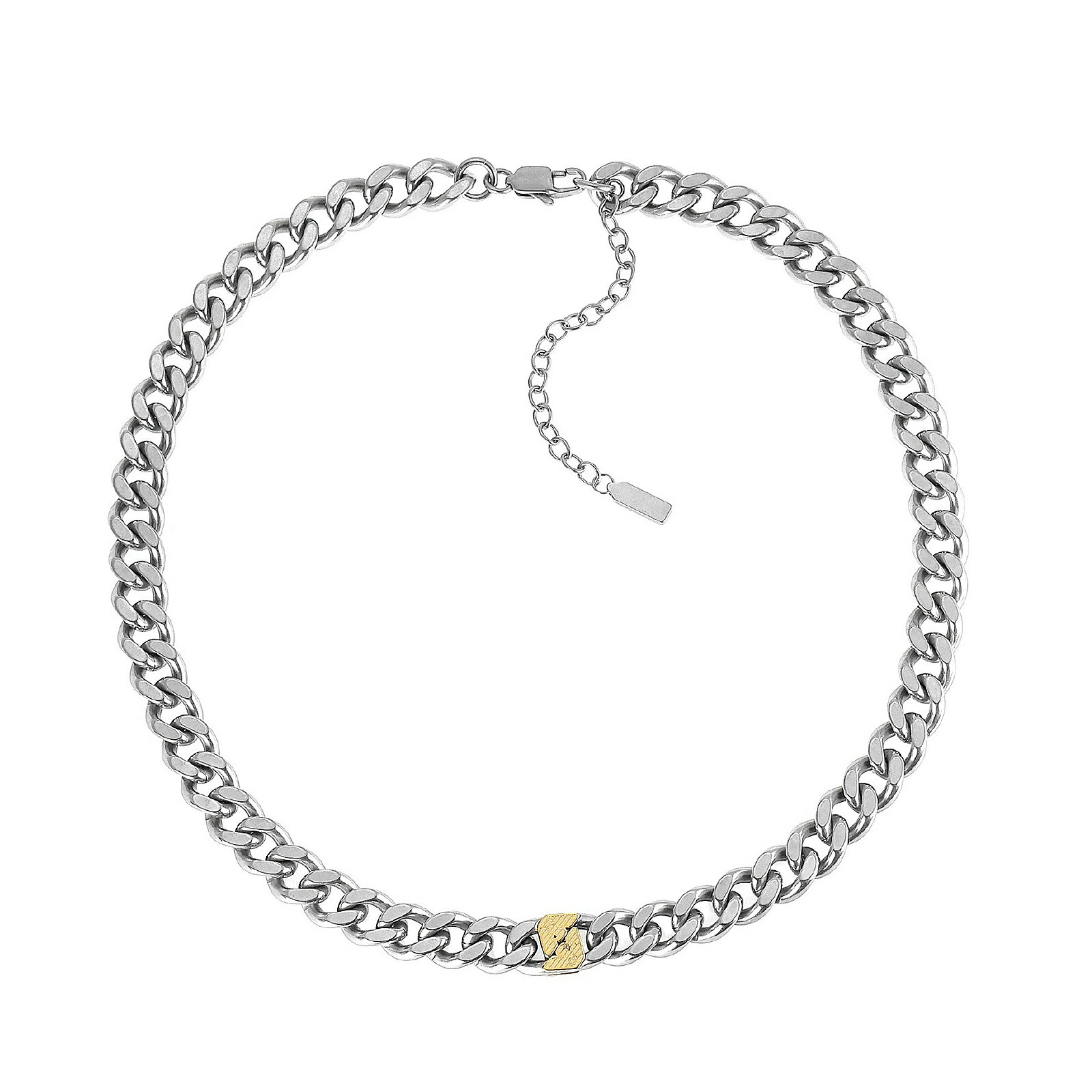 樂天商城 - 【送料無料】EMPORIO ARMANI エンポリオアルマーニ ネックレス メンズ EGS3187040 ツートーン シルバー×ゴールド ペンダント チョーカー アクセサリー エンポリオ・アルマーニ エンポリ アルマーニ【ブランド】【プレゼント】