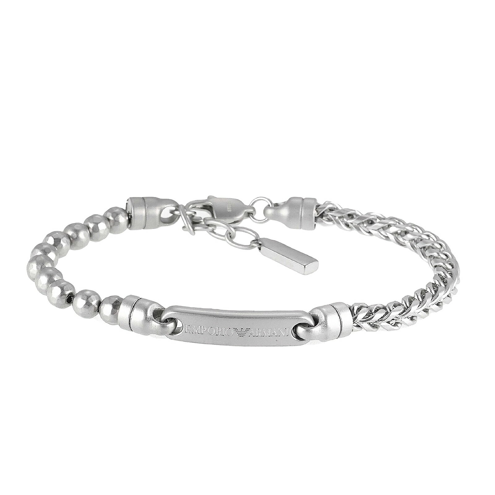 Rakuten - 【送料無料】EMPORIO ARMANI エンポリオアルマーニ ブレスレット ブレス メンズ チェーンブレスレット EGS3181040 シルバー アクセサリー ジュエリー エンポリオ・アルマーニ エンポリ アルマーニ【プレゼント】【ブランド】