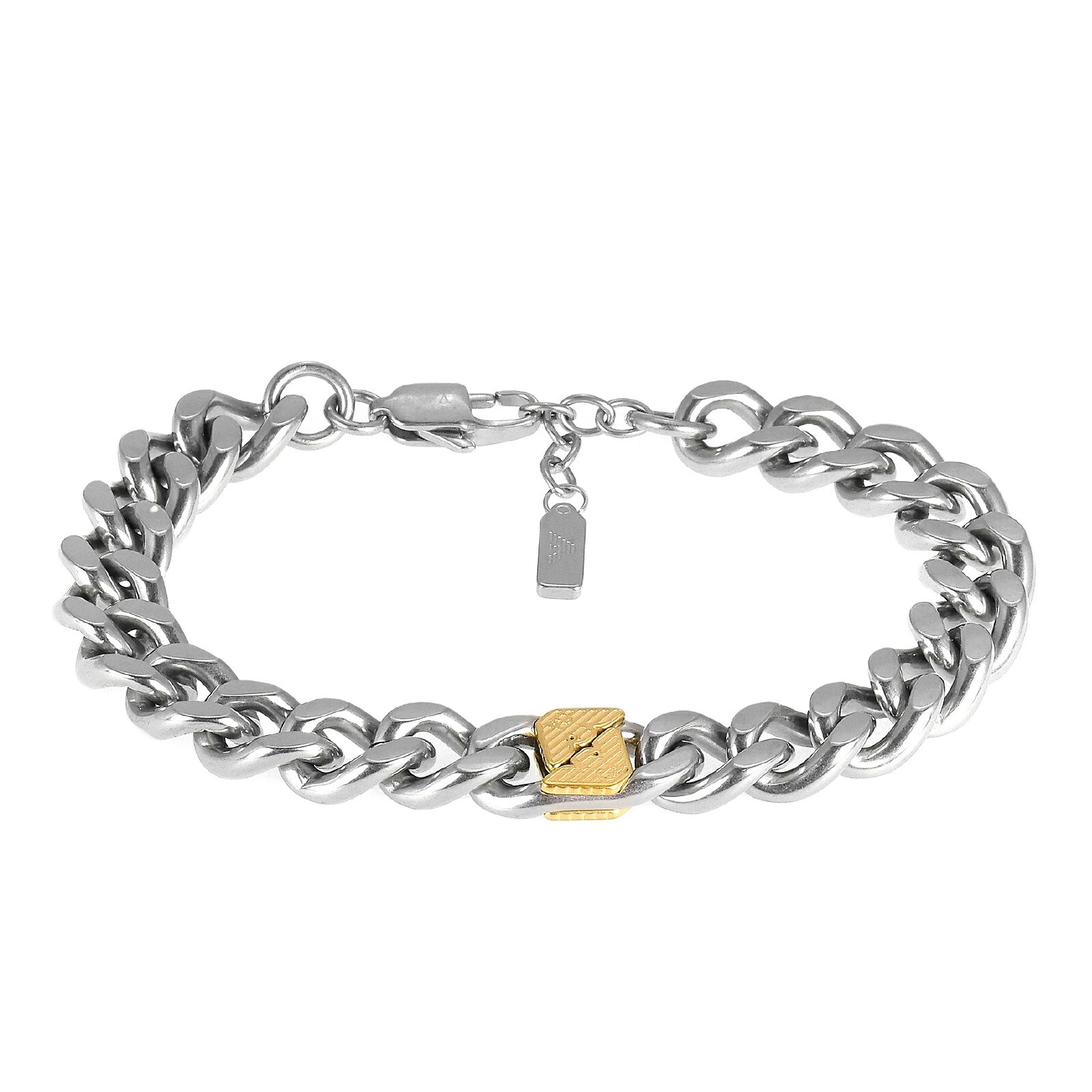 樂天商城 - 【送料無料】EMPORIO ARMANI エンポリオアルマーニ ブレスレット ブレス メンズ チェーンブレスレット EGS3186040 ツートーン シルバー×ゴールド アクセサリー ジュエリー エンポリオ・アルマーニ エンポリ アルマーニ【プレゼント】【ブランド】