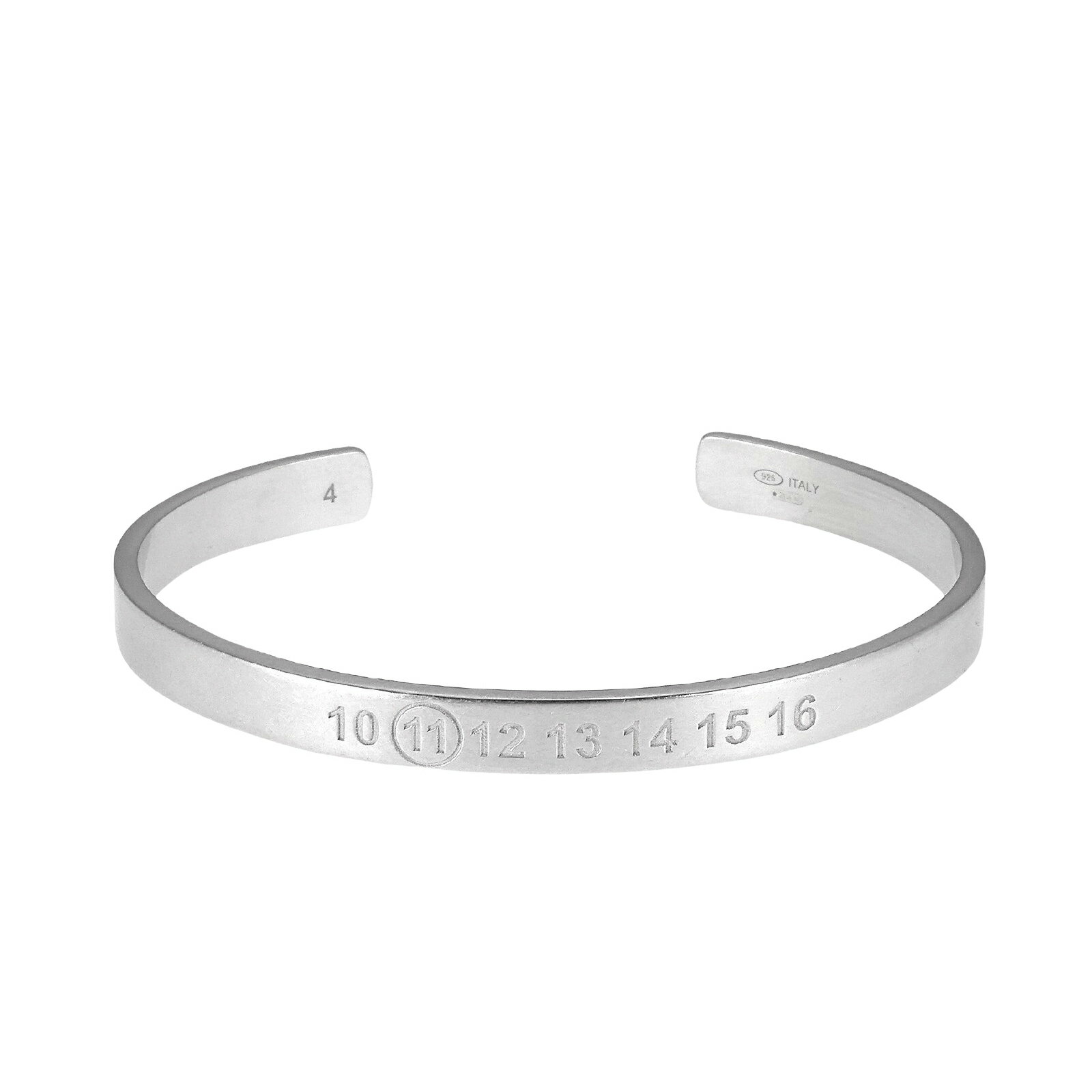 Rakuten - 【送料無料】2026春夏新作 Maison Margiela メゾンマルジェラ ナンバリング カフ ブレスレット バングル SM1UY0101 P8863 101 メンズ レディース ユニセックス シルバー925 ロゴ 刻印 アクセサリー ジュエリー【プレゼント】【ブランド】