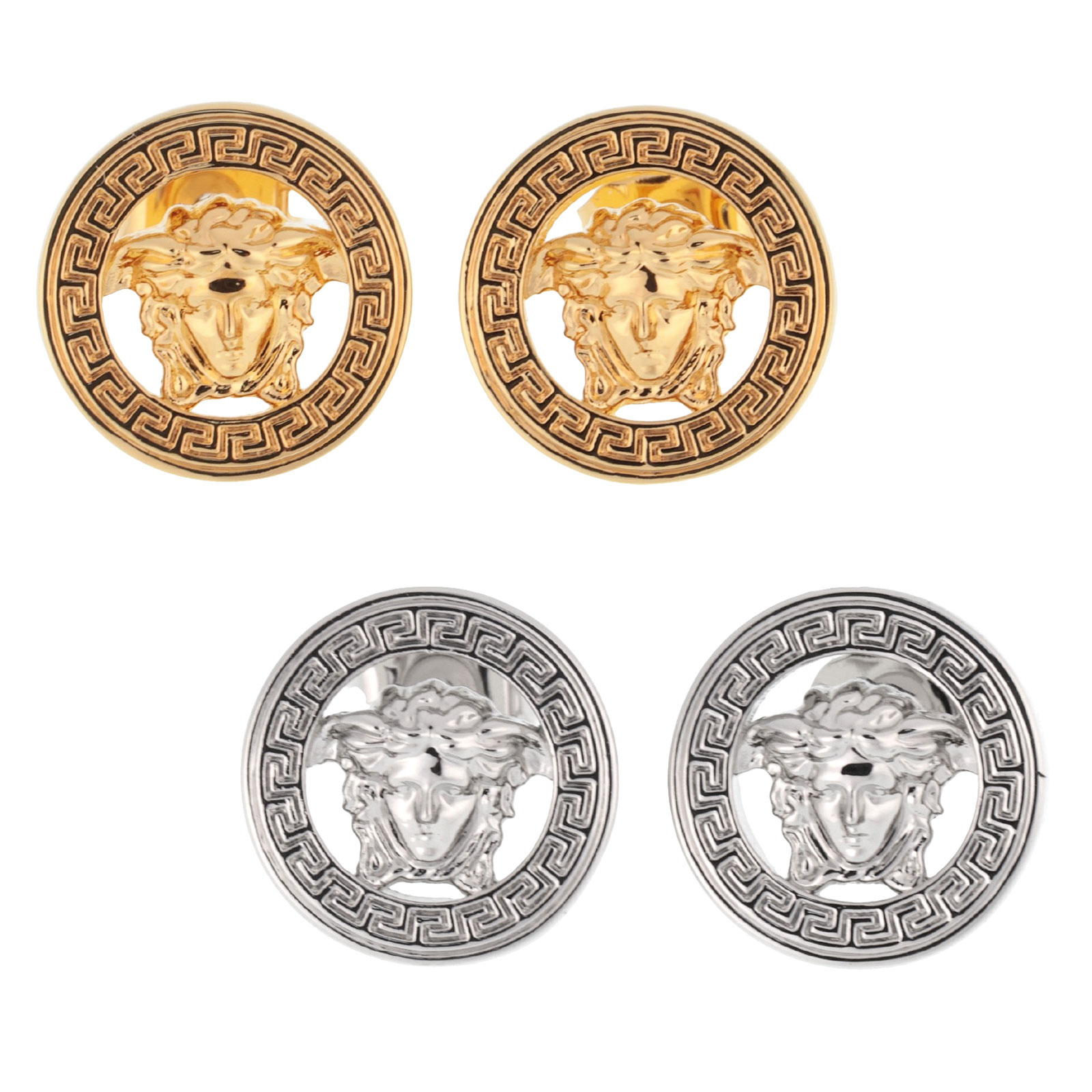 乐天商城 - 【送料無料】2026春夏新作 VERSACE ヴェルサーチェ ピアス 両耳用 メドゥーサ '95 イヤリング メンズ レディース ユニセックス EARRINGS METAL 1018955 1A00620 3J000/ゴールド 3J030/シルバー ヴェルサーチ ベルサーチ アクセサリー ジュエリー【ブランド】【プレゼント】