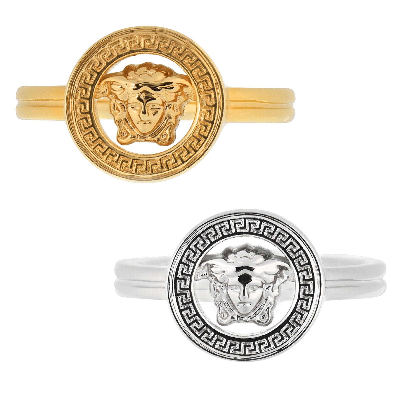 Rakuten - 【送料無料】2026春夏新作 VERSACE ヴェルサーチェ メドゥーサ '95 リング 指輪 1020674 1A00620 3J000/ゴールド 3J030/シルバー RING METAL メンズ アクセサリー ジュエリー ヴェルサーチ ベルサーチ ※イタリアサイズ表記※【プレゼント】