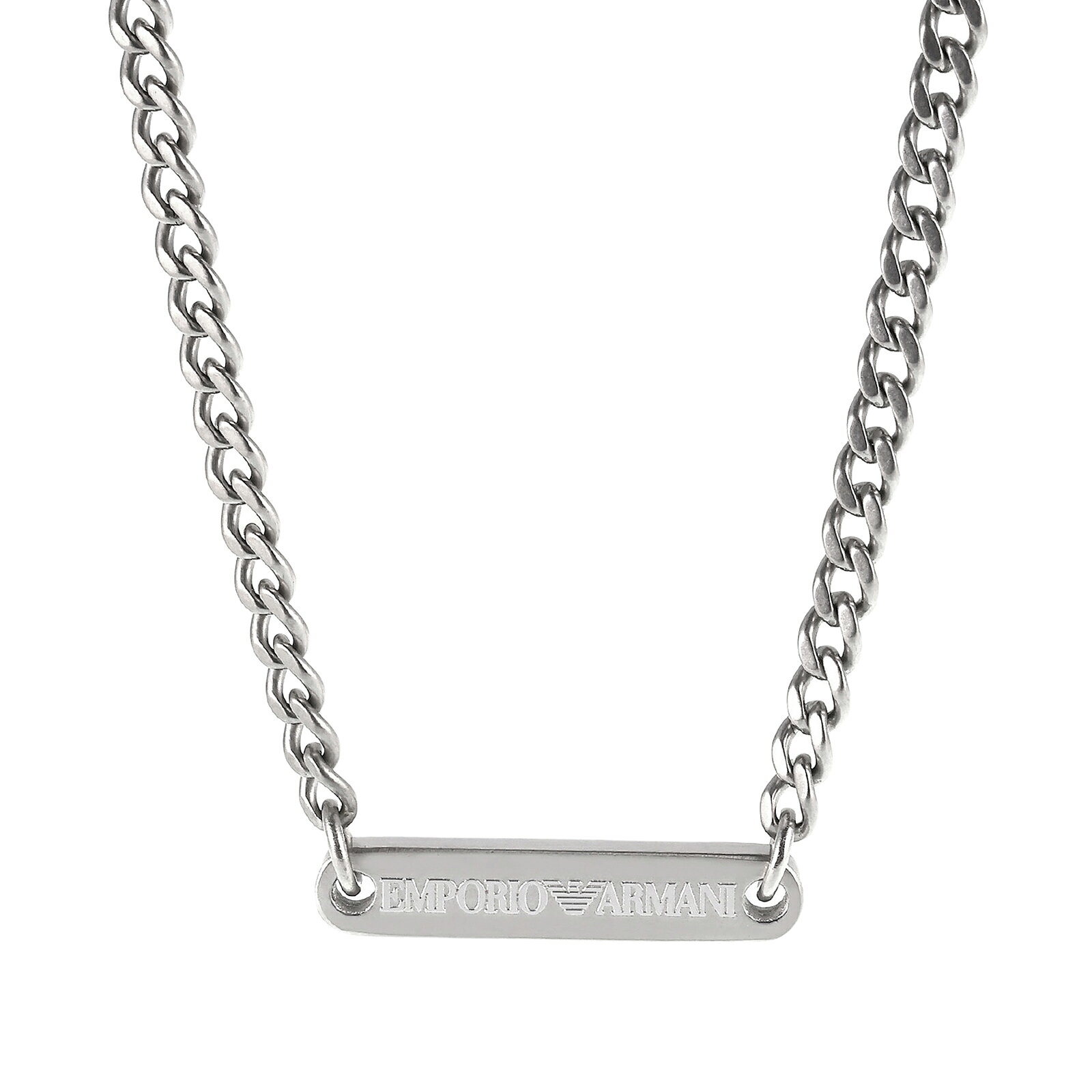 【送料無料】EMPORIO ARMANI エンポリオアルマーニ ネックレス メンズ EGS3188040 IDネックレス シルバー ペンダント アクセサリー ジュエリー エンポリオ・アルマーニ エンポリ アルマーニ【ブランド】【プレゼント】