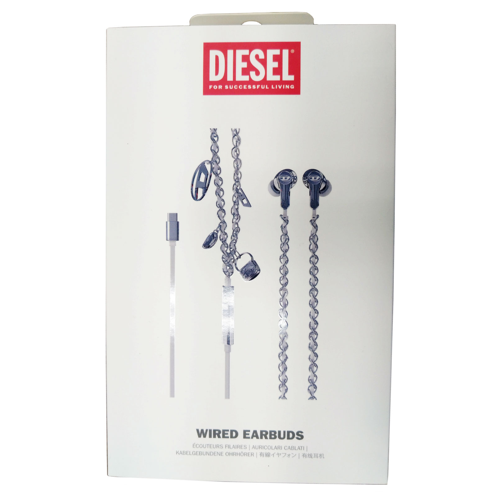 DIESEL ディーゼル 有線イヤフォン ワイヤーイヤホン WIRED EARBUDS 60458 メンズ レディース ユニセックス