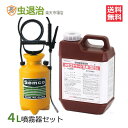 業務用 液体殺虫剤 水性ゴキラート乳剤「SES」 2L +噴霧器GS-006（1台）4リッター 医薬部外品 ゴキラート シフェノトリン 殺虫剤 イエダニ ノミ ネコノミ ゴキブリ クロゴキブリ チャバネゴキブリ 駆除