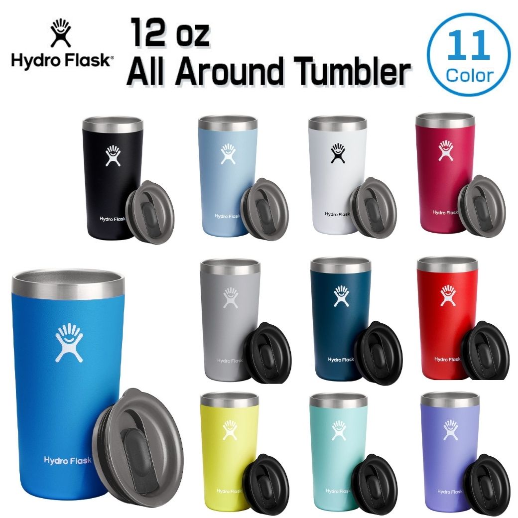 楽天キャンプ専門店Music＆Outdoor lab【あす楽対応】 タンブラー Hydro Flask（ ハイドロフラスク ） ドリンクウェア 12oz オールラウンドタンブラー354 mL DRINKWARE 12oz ALL AROUND TUMBLER キャンプ ソロキャンプ アウトドア